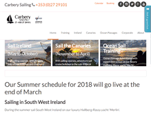 Tablet Screenshot of carberysailing.com
